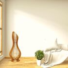 Abajur Grande De Chão Ana Maria Mdf Luminária - Mdf Cru 90x28