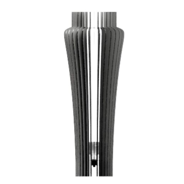 Abajur Grande De Chão Azaléia Mdf Luminária - Preto