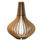 Abajur Grande De Chão Boituva Mdf Luminária - Mdf Cru 70x60cm