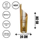 Abajur Grande De Chão Eclipse - Marrom