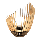 Abajur Grande De Chão El Salvador Mdf Luminária - Mdf Cru 85x