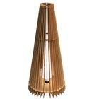 Abajur Grande De Chão Ipanema Mdf Luminária - Mdf Cru