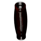 Abajur Grande De Chão Obelisco Mdf Luminária - Marrom