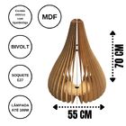 Abajur Grande De Chão Romana - Marrom