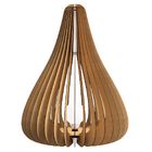 Abajur Grande De Chão Romana - Mdf Cru