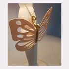 Abajur Infantil Borboleta Rosa Base Branco Provençal 20x49