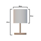 Abajur Infantil Corações Duplo Rosa 20x42 Base Branco