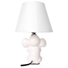 Abajur Infantil Elefante 31cm Base Ceramica E-27 Max 40w