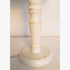 Abajur Infantil Passarinho Azul Base Branco Provençal 20x49