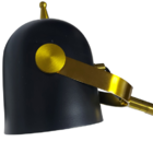 Abajur Juju Preto E Dourado (c)5cm (l)18cm (a)43cm 1x40w Boli