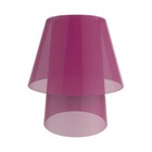 Abajur Lampia Rosa Translúcido Para Leitura
