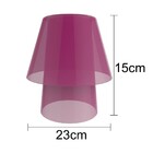 Abajur Lampia Rosa Translúcido Para Leitura