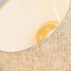 Abajur Lanterna Aramado Preto Design Moderno Com Cúpula De Te