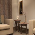 Abajur Laranja Tecido Espaço Luz