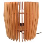 Abajur Leblon De Mesa - Mdf Cru 20x20cm