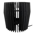 Abajur Leblon De Mesa - Preto Kit Com 2 - 40x20cm E 20x20cm