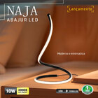 Abajur Led Taschibra Naja 10w Luz Quente 3000k