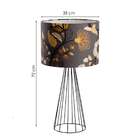 Abajur Lucas Ii Floral Marrom