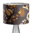 Abajur Lucas Ii Floral Marrom