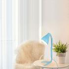 Abajur Luminária De Mesa 43x18 Metal Azul