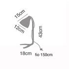 Abajur Luminária De Mesa 43x18 Metal Azul