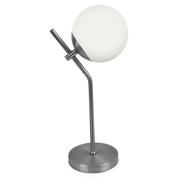 Abajur Luminária De Mesa Aro Jabuticaba Globo Orby Prata