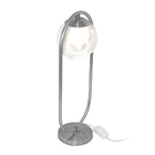 Abajur Luminaria De Mesa De Luxo Moderna Aro Harmony Prata