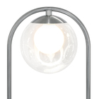 Abajur Luminaria De Mesa De Luxo Moderna Aro Harmony Prata