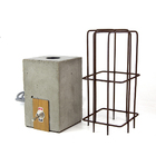 Abajur Luminária De Mesa Em Concreto Cage