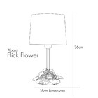 Abajur Luminária De Mesa Infantil Flick Flower - Quarto De Me