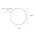 Abajur Luminária De Mesa Madeira Redonda Face - Lâmpada G9 Ma