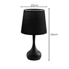 Abajur Luminária De Mesa Moderno C/ Cúpula Tecido Dct00541d S