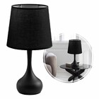 Abajur Luminária De Mesa Moderno C/ Cúpula Tecido Dct00541d S