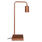 Abajur - Luminaria De Mesa Para Quarto - Sala - Na Cor Cobre