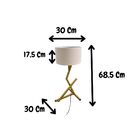Abajur Luminária De Mesa Quarto Escritório Industrtial Bali
