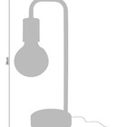 Abajur Luminária De Mesa Rose Gold Metal 38x12x16