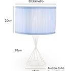 Abajur Luminária De Quarto Infantil Azulrosa Azul