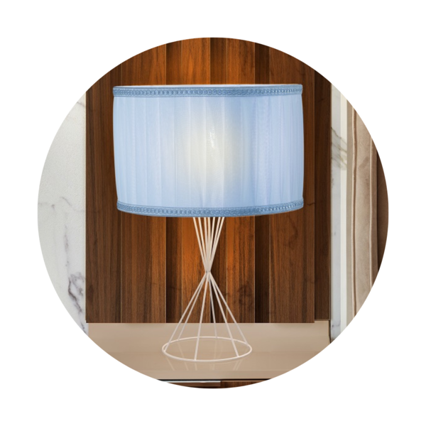 Abajur Luminária De Quarto Infantil Azulrosa Azul