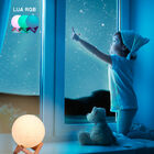 Abajur Luminária Lua Touch 15 X 15cm  1x Led Rgb Ds9664