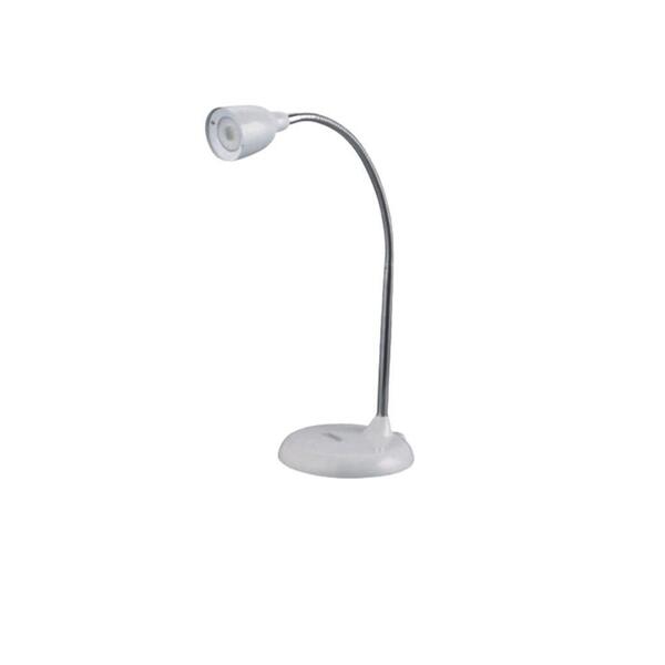 Abajur Luminária Mesa Estudo Branca Led 5w Ideal Para Hotéis