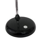 Abajur Luminária Mesa Estudo Preto Led 5w Ideal Para Hotéis