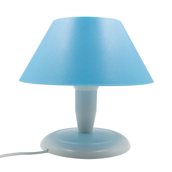 Abajur Luminária Pirâmide Mesa Quarto Azul Bebê