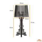 Abajur Luminária Polaris Bourgie Acrílico Fumê