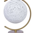 Abajur Luminária Rustica Branca De Mesa 27,5cm Bivolt 110/220v