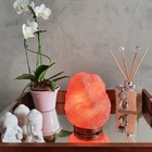 Abajur Luminária Terapêutica Sal Rosa Himalaia 2 ~ 3kg