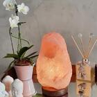 Abajur Luminária Terapêutica Sal Rosa Himalaia 4 ~ 6kg