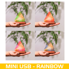 Abajur Luminária Terapêutica Sal Rosa Himalaia Mini Pirâmide