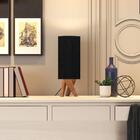 Abajur Luminária Viena Mesa Com Cúpula Madeira Autêntico