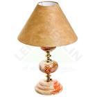 Abajur Luxo Cerâmica/Tecido 70x22cm Laranja Espaço Luz