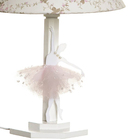 Abajur Madeira Bailarina Acrílico Rosa Bebê Infantil